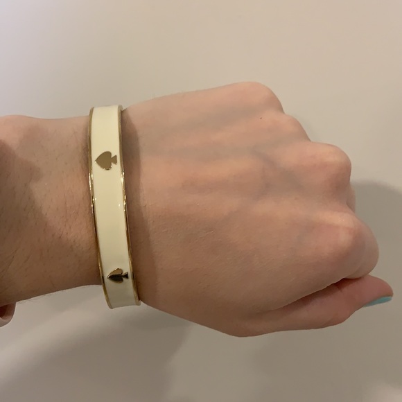 Kate Spade Ivory and Gold Bangle - Picture 2 of 3